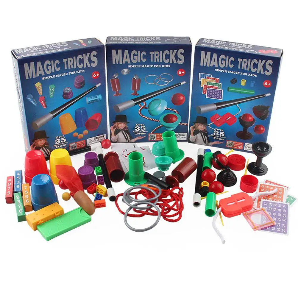 GloryStar Magic Tricks Set Magician Show Up Kids Props Toy for Kids with Toy 1