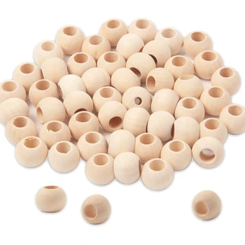 

1000 Wooden Beads, Natural Round Wood Beads, Scattered Beads Used for Jewelry Making, Home Farm Decoration 7 Dimensions