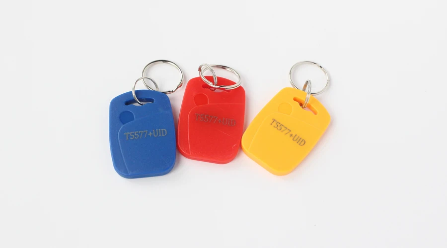 5 шт. IC+ ID перезаписываемый Универсальный идентификатор композитные ключевые бирки брелок двойной чип значок RFID 125 кГц T5577 EM4305+ 13,56 МГц сменный записываемый