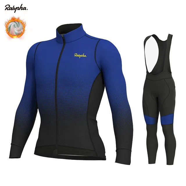 cycling set 4 Зимняя одежда для велоспорта с длинным рукавом, одежда для верховой езды, комплект из теплого флиса, Майо Ropa Ciclismo Invierno Keep - Цвет: cycling set 4