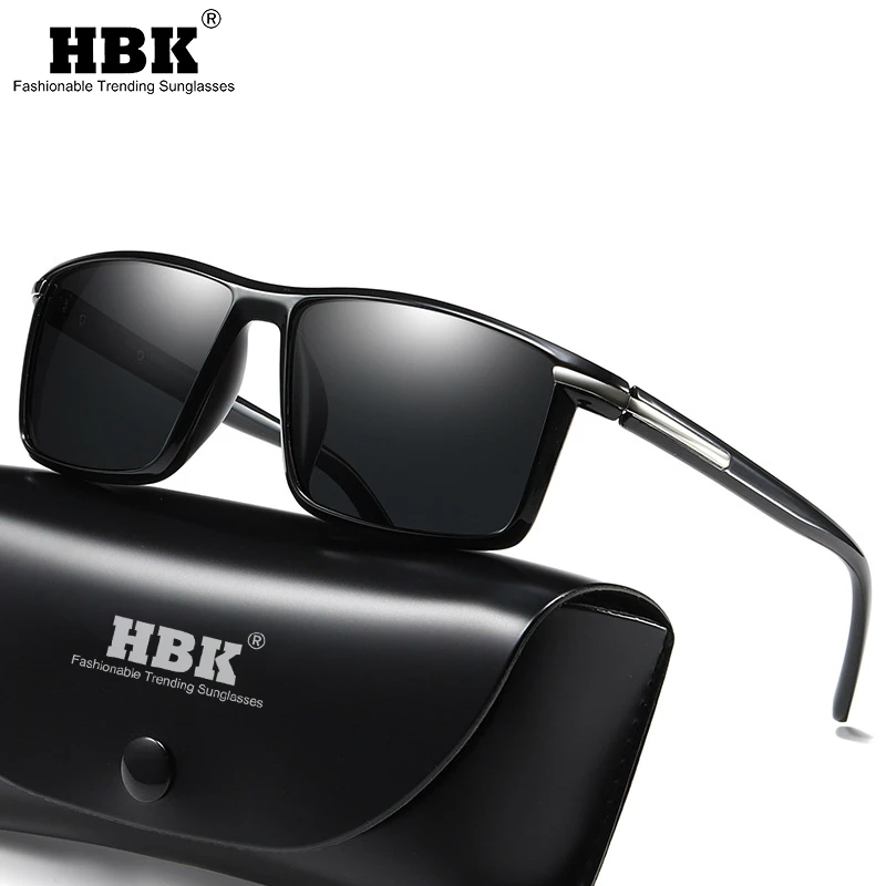 Солнцезащитные очки HBK Мужские поляризационные классические квадратные