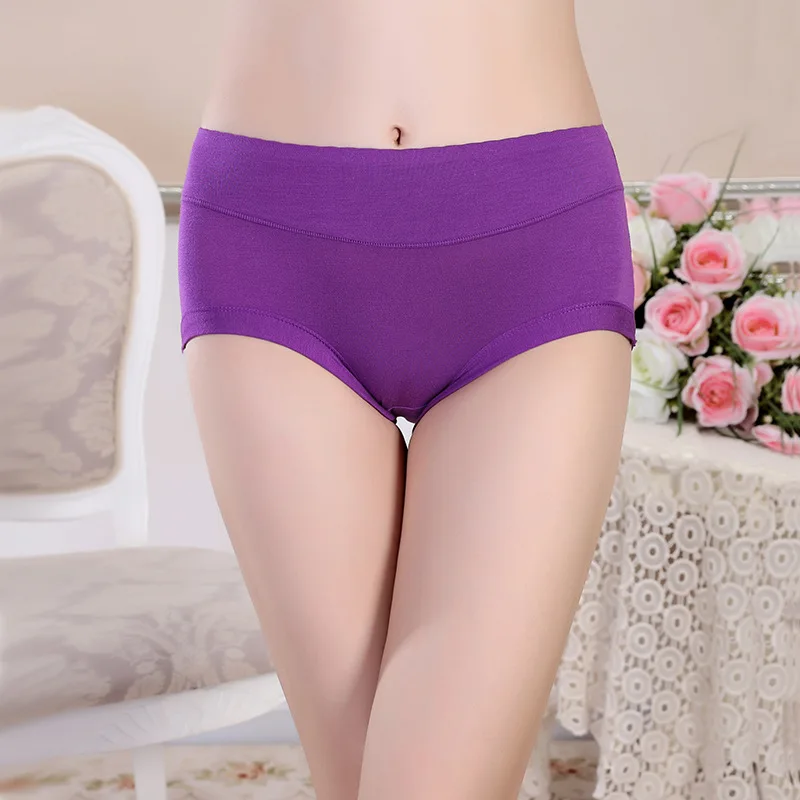 Bamboo Women Panties Big Size Female Underwear 3XL Comfortable Healthy Breathable Ladies Briefs