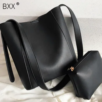 

[BXX] PU Leather High Capacity Crossbody Bags For Women 2020 Spring Fashion Shoulder Messenger Bag Female Travel Handbag HL021