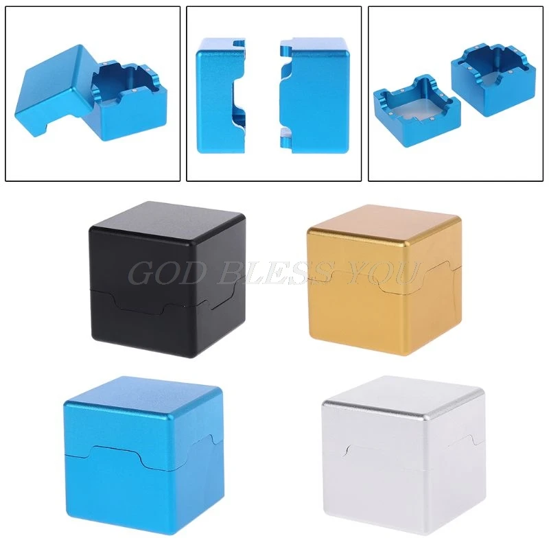 

Pocket Billiard Cue Chalk Holder Aluminum Portable Mini Cue Tips Chalk Pool Chalks Carrier Case Box