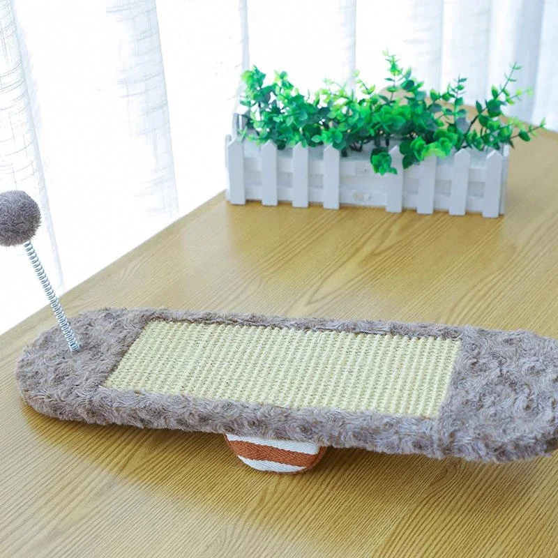 Kitten Scratching Board Seesaw Pet Claw Board Sisal Wear Resistant Pet Toy YU-Home