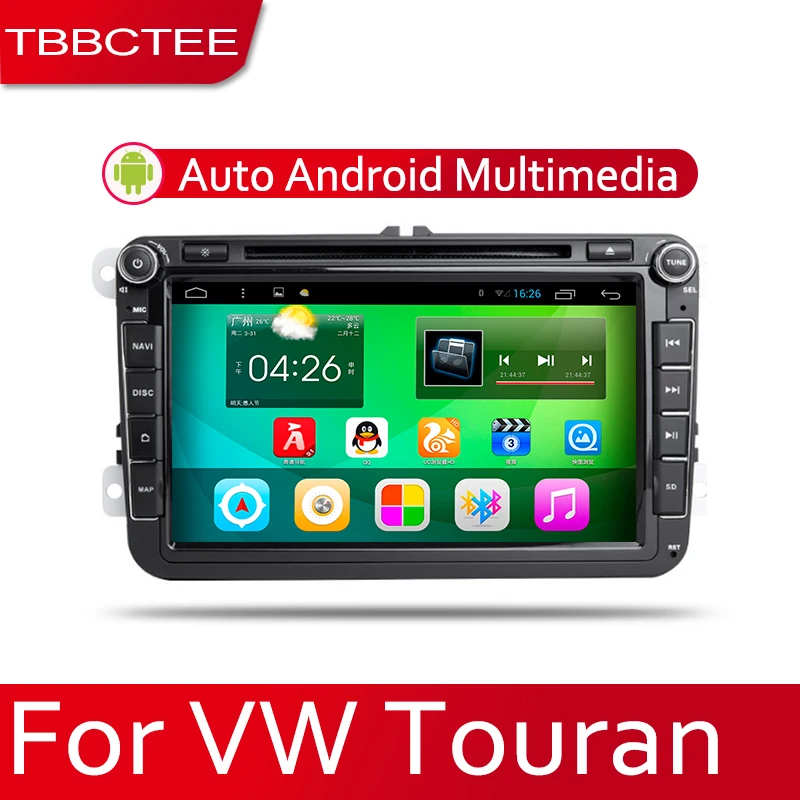 TBBCTEE автомобильная система Android 1080P IPS ЖК-экран для Volkswagen VW Touran 2003 ~ 2015