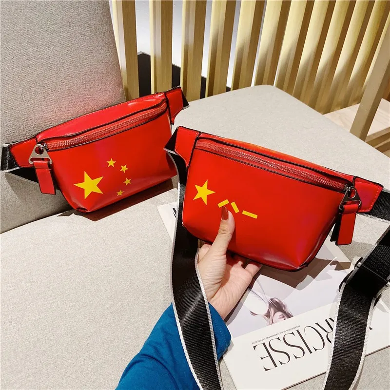 

2019 New Style Fashion Patriotic Mini Wallet Cool Printed Variety Style One-Shoulder Oblique Baby Girls