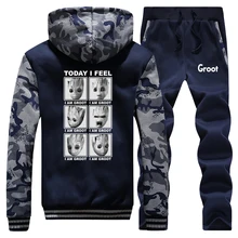 ^^Best Offers Today I Feel I Am groot Thick Hoodies men Hip Hop Hoodie Sweatshirt+Pants 2 Piece Sets Mens Fleece Warm Jacket Winter Tracksuit ^^Best Offers Today I Feel I Am groot Thick Hoodies men Hip Hop Hoodie Sweatshirt+Pants 2 Piece Sets Mens Fleece Warm Jacket Winter Tracksuit