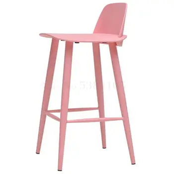 

Nordic bar chair modern bar chair simple high stool backrest high chair home bar stool bar chair