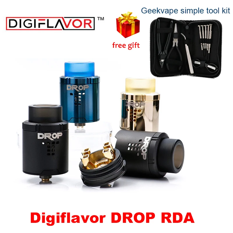 Digiflavor Drop RDA 24 мм электронная сигарета бак 510 нить распылитель большие отверстия с