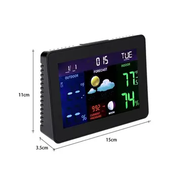 

TS-70 Digital LCD Screen Display Wireless Indoor Outdoor Weather Clock Weather Station Tester Alarm Clock
