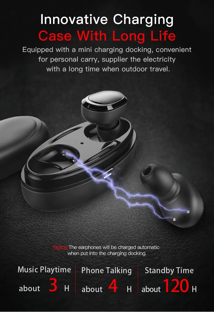 Caridite Popular TWS Wireless Bluetooth Earphone Ture Stereo Bussiness Deep Bass Headset Mini Lovely Gift Sport Earbuds for men