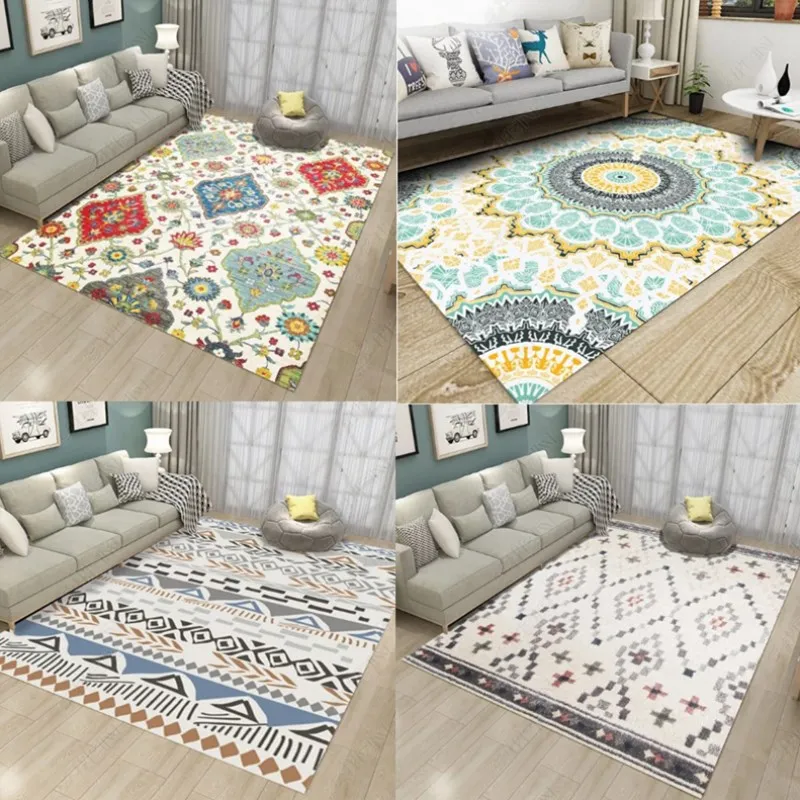 American Carpets For Living Room Retro Bedroom Carpet Nordic Deisgn Rug Sofa Coffee Table Floor Mat Modern Study Room Area Rugs