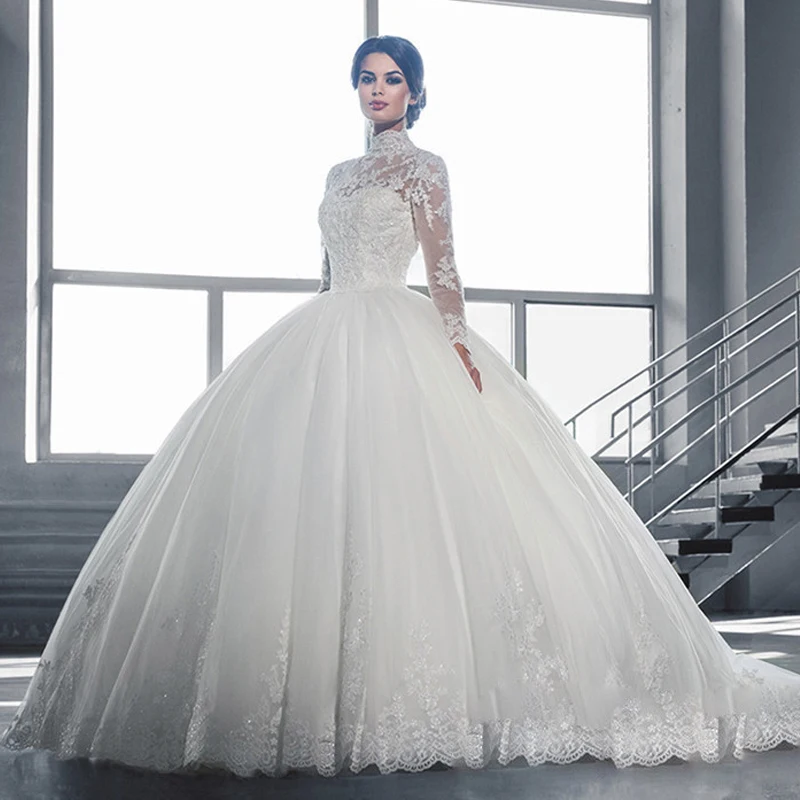 

LPTUTTI Lace New Sexy Vintage Plus Size Princess Bridal Marriage Gown Bride Simple Party Events Long Luxury Wedding Dresses