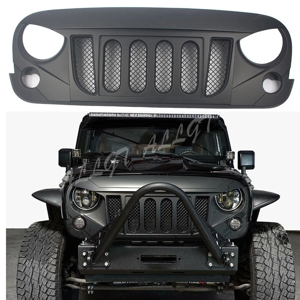 Передний гриль верхний бампер/глушитель системы для Jeep Wrangler JK 2007 2008 2009 2010 2011 2012 2013 2014 2015 2016 2017|Гоночные