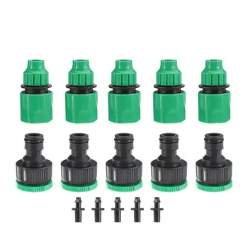 

5Pcs Dual-use Connectors Garden Water Quick Coupling 1/2 inch Hose Quick Connectors Pipe Adapters Watering Tubing Fitting