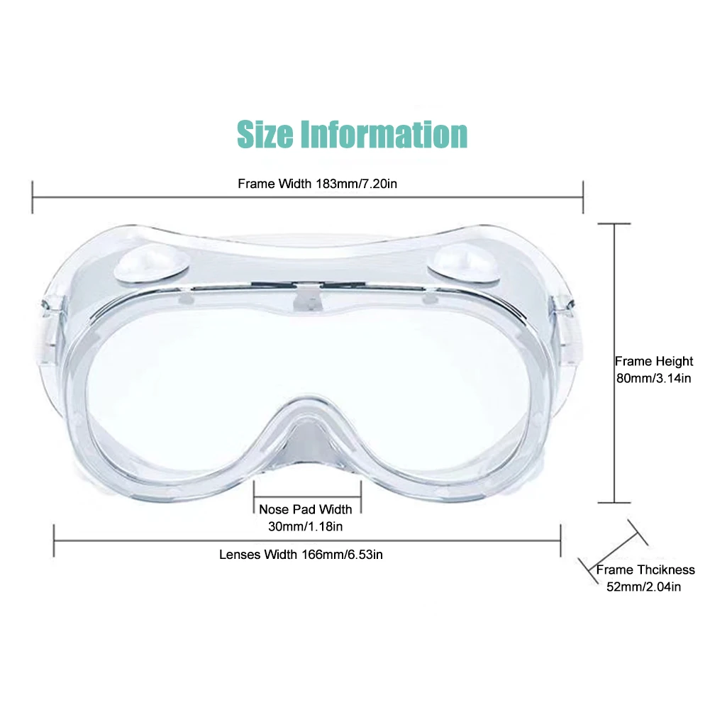 Safety Protective Glasses Prevent Droplet Infection And Block New Coronavirus Dust-proof Breathable Goggle For Unisex Use