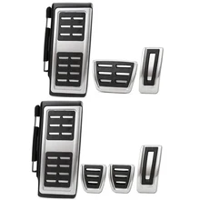

Car styling Sport Fuel Brake Dead Pedal Cover Set DSG For Seat Leon 5F MK3 For Skoda Octavia A7 For VW golf 7 8 Auto Accessories