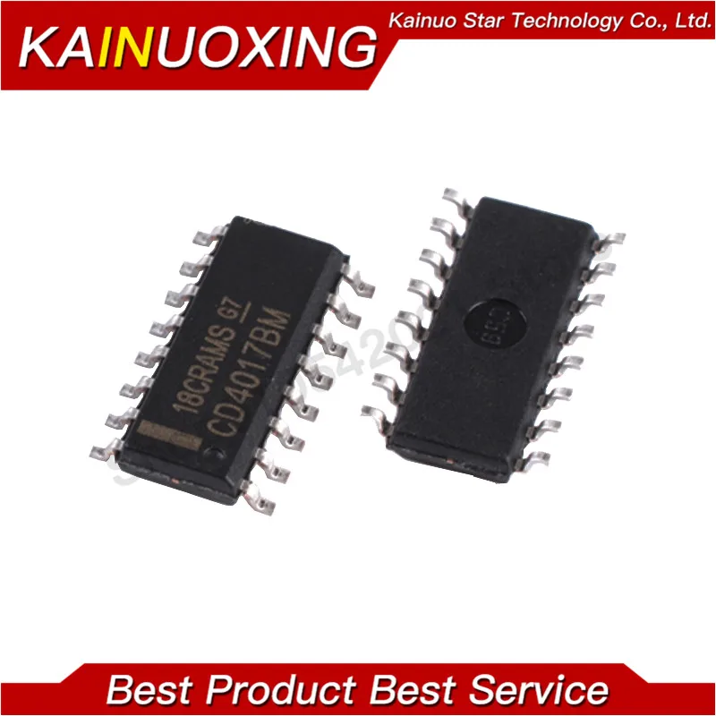 10 шт. CD4017BM HEF4017BT CD4017 SOP-16 4017 SOP новый и оригинальный IC | Электронные компоненты