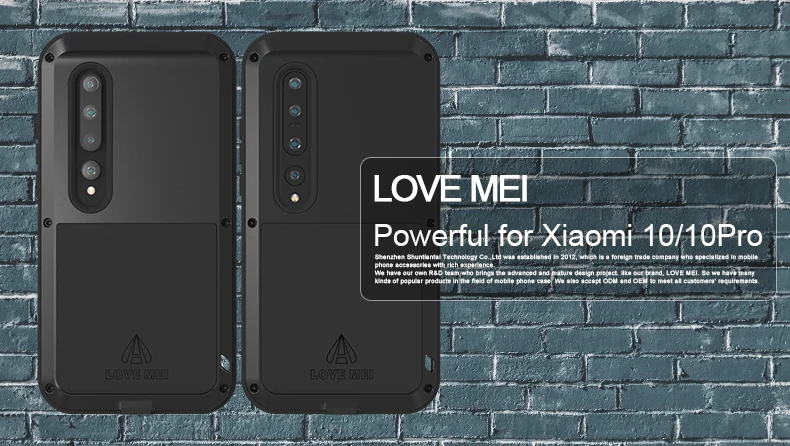 LOVE MEI For Xiaomi Mi 10 Pro Case Shock Dirt Proof Water Resistant Metal Armor Cover Phone Case For Xiaomi Mi 10 (3)