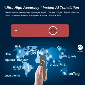 

AI Smart Translator Photo Recording Transcription Translation Portable Bluetooth Voice Realtime Translating Device Music Player