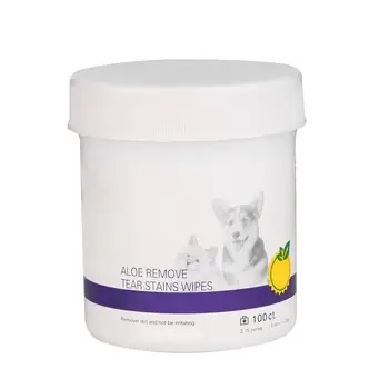 

300pcs Pet Eye Wet Wipes Cat Dog Tear Stain Remover Cleaning Paper Towels