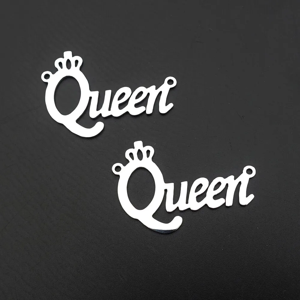 

Соединители Queen из нержавеющей стали для самостоятельного изготовления ювелирных изделий, компоненты для браслета, 30 шт. в упаковке, оптовая продажа