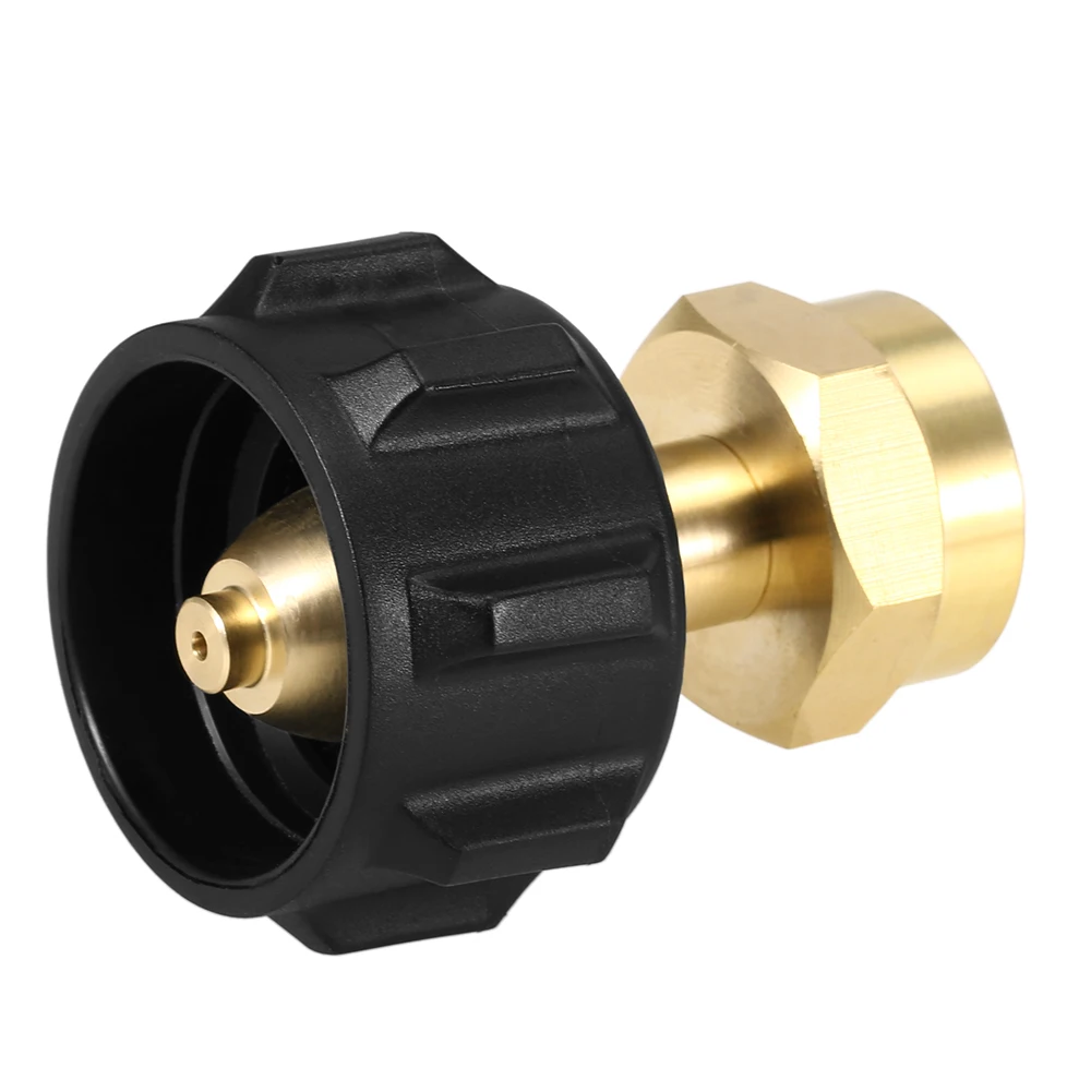 

Regulator Refill Adapter for 1LB Small Cylinders Propane Refiller Adapter Canister Fill Coupler Solid Brass