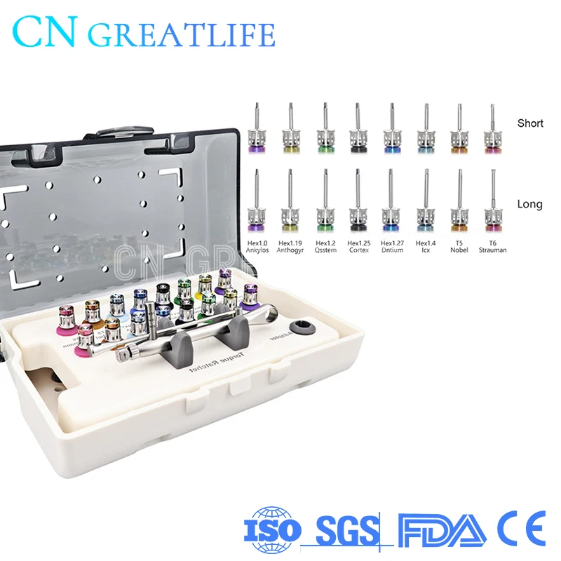 

Универсальные отвертки с трещоткой и динамометрическим моментом для имплантатов