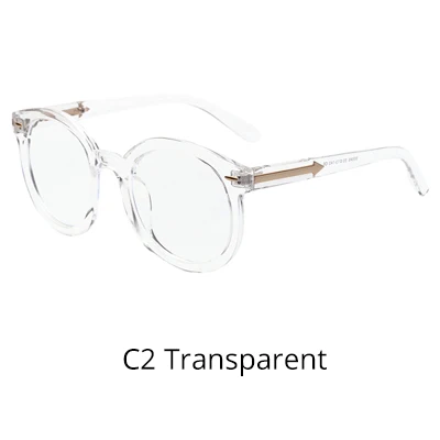 C2 Transparent Ralferty, трендовые женские и мужские очки, оправа, прозрачный синий светильник, очки, компьютерные очки, женские, класс, оптические очки W95046 - Цвет оправы: C2 Transparent