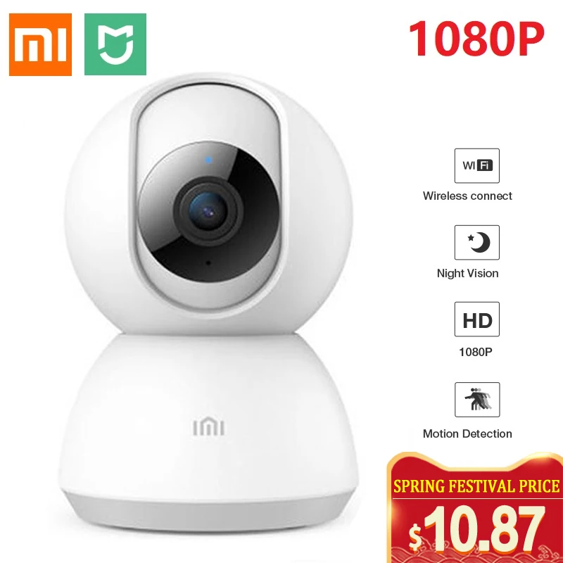Kopen Mijia Chuangmi Xiaobai Smart Camera Webcam 1080P Hd Wifi Pan Tilt Nachtzicht 360 Hoek Video Camera View babyfoon