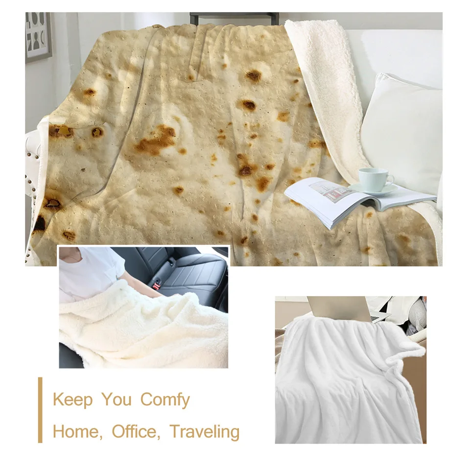 Постельные принадлежности Outlet кукурузная тортилья шерпа пледы одеяло Пита Lavash
