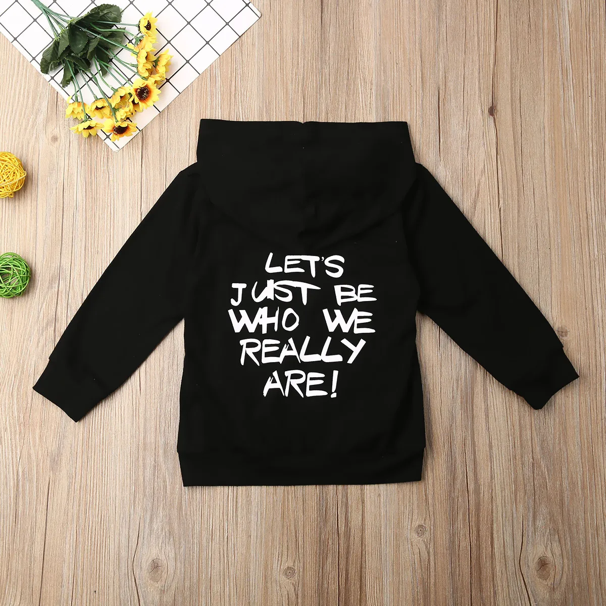 Autumn Toddler Kid Baby Boy Girls Clothes Hooded Long Sleeve Letter Print Top Hoodie Letter Casual Sweatshirt