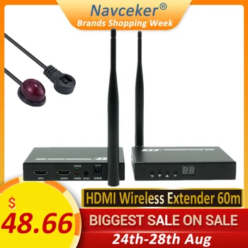

2020 5GHz Wireless HDMI Transmission Extender Support IR HDMI Wireless Transmitter Receiver Kit HD 1080P WIFI HDMI Transmitter