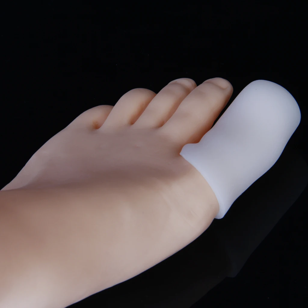 1 Pair Silicone Gel Big Toe Tubes Sleeve Protectors for Corns, Blisters, Hammertoes