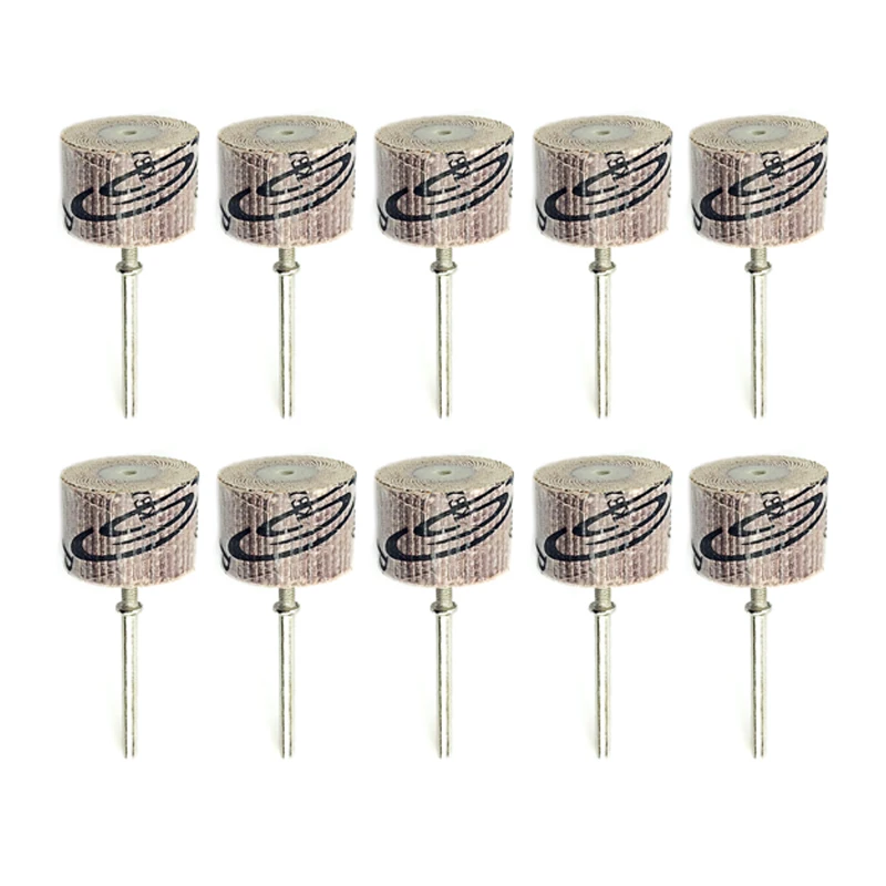 10PCS KEYING Dremel Accessories Grinding Wheel 3Shank 20mm*16mm 80#-400# Abrasive Tools Sandpaper Rust Removal Polishing | Инструменты