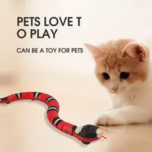 

Smart Sensor Cat Interactive Toy Realistic 3D Cobra Snake Cat Toy Automatic Electronic Kitten Interactive Toy