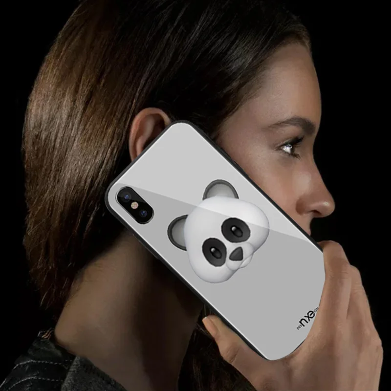 Роскошный чехол для IPhone X, чехол с милым мультяшным рисунком из ТПУ и закаленного стекла, задняя крышка для IPhone X 10, чехол, стильные чехлы Marvel, пленка