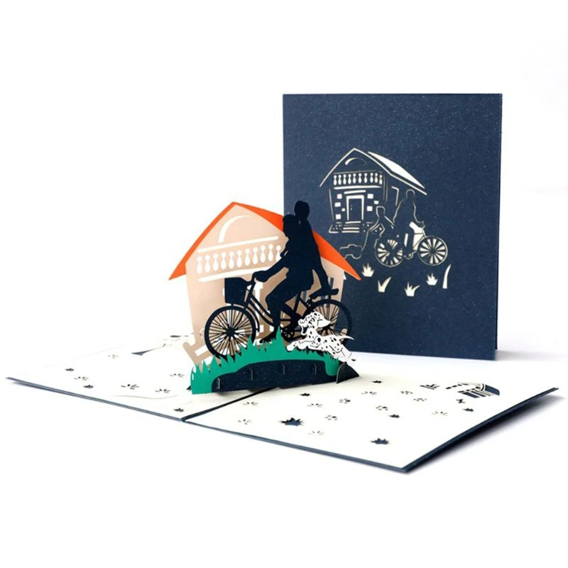 Carte De Vœux 3d Pour La Fete Des Peres 1 Piece Carte D Anniversaire Pour Papa I Love Dad Avec Enveloppe Aliexpress