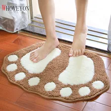 Милые флокированные коврики, домашний коврик для двери, коврик для дома, ванной комнаты, коврики для двери, коврики для кухни, ванной комнаты, пушистые коврики, меховой коврик