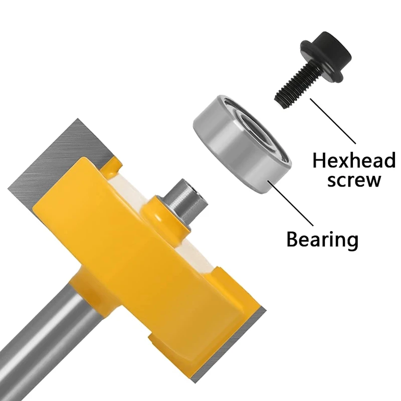 1/4 Inch Shank Rabbet Router Bit with Bearings,Router Bit Set for Multiple Depths 1/8, 1/4, 5/16, 3/8, 7/16, 1/2 Inch harbor freight woodworking bench