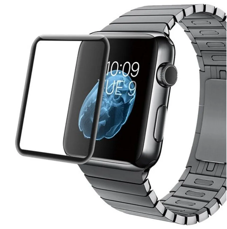 9H пленка из закаленного стекла для Apple Watch 42 мм 38 мм 4 диапазона 44 мм 40 мм 4D полное изогнутое защитное покрытие экрана iwatch 3/2/1