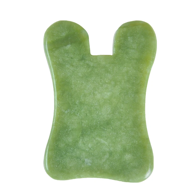 as shown 1 шт., массажный инструмент Guasha из натурального нефрита, спа-терапия Gua Sha, массажер, китайские инструменты Gua Sha для здоровья тела, 3 стиля - Цвет: as shown