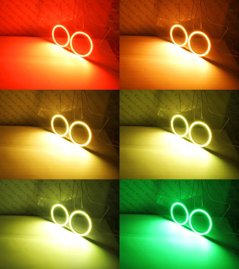 For scion tc 2011 2012 2013 Excellent RF remote Bluetooth APP Multi-Color Ultra bright RGB LED angel eyes Car styling