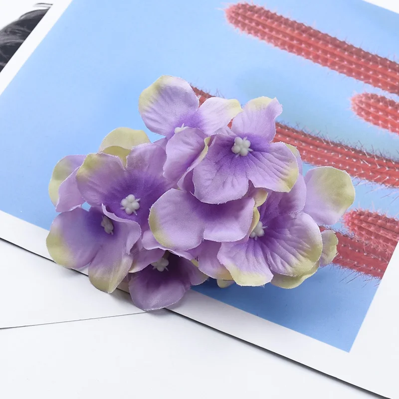 50/100 Cheap plastic Hydrangea wedding decorative flowers wall home decoration accessories christmas garland artificial flowers