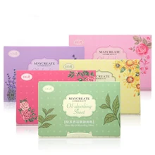 100 Tablets Of Portable Facial Oil-Absorbing Paper Oil Control Cleansing Oily