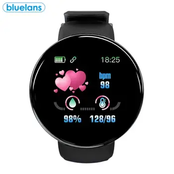 

D18 1.3 Inch Large Colorful Screen Blood Pressure Heart Rate Monitor Fitness Pedometer Information Notification Smart Watch