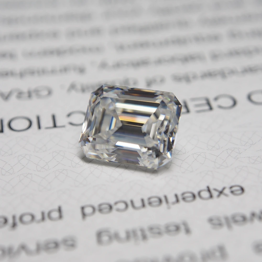 3*5 mm Emerald Cut 0.27 carat White Moissanite Stone Loose Moissanite Diamond