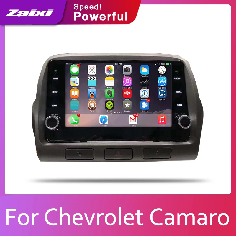  ZaiXi 2din Car multimedia Android Autoradio Car Radio GPS player For Chevrolet Camaro 2010~2015 Blu
