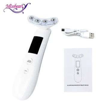 

MissHeart 3 in 1 RF Beauty Device EMS LED Photon Electroporation Skin Tighten Rejuvenation Wrinkle Removal Face Lifting Massager